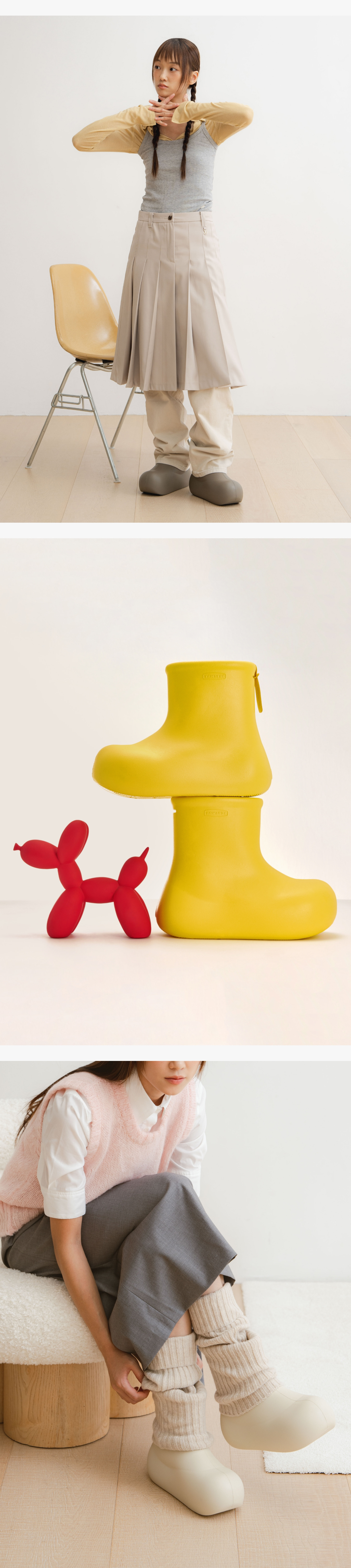 TAW&TOE Zerovity Murff イエロー レインブーツ 雨対策 - 더바이템